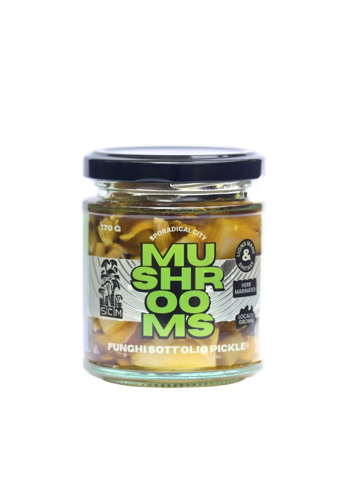 Sporadical City Mushrooms Funghi Sott'olio Pickle 170g jar