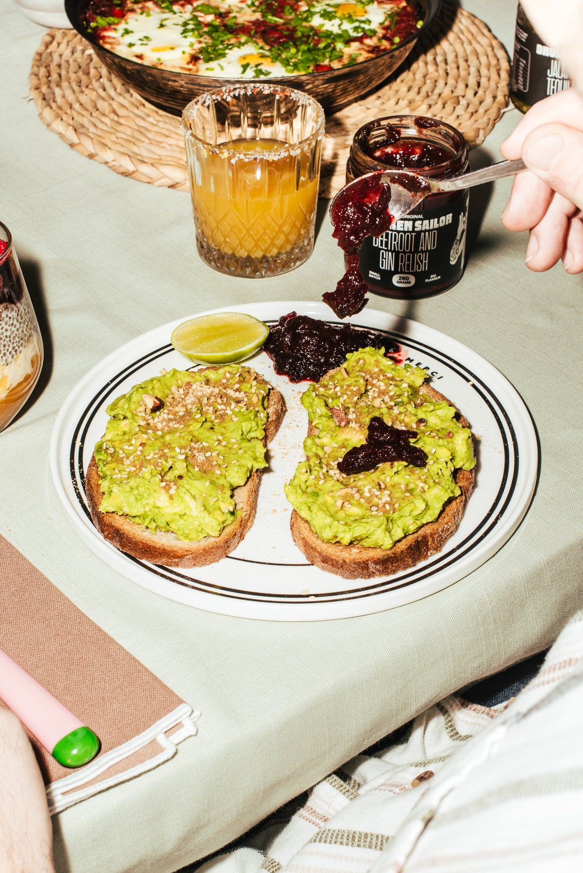 Beetroot & Gin Relish lifestyle