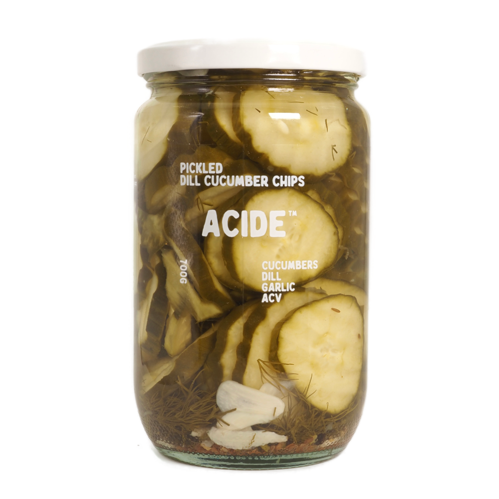 Pickled Dill Cucumber Chips