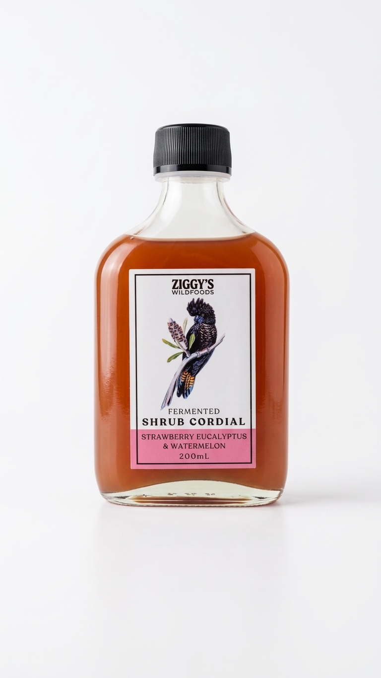 Strawberry Eucalyptus & Watermelon Shrub Cordial — Ziggy's Wildfoods
