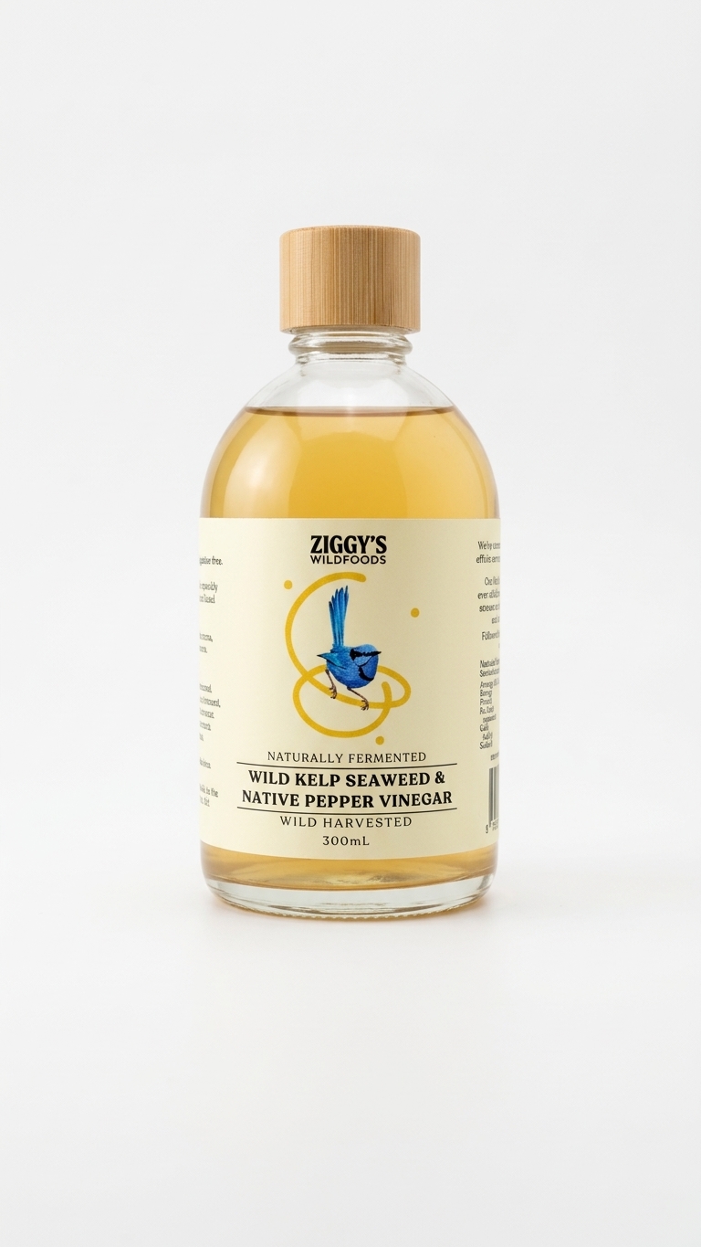 Wild Kelp Seaweed & Native Pepper Vinegar — Ziggy's Wildfoods
