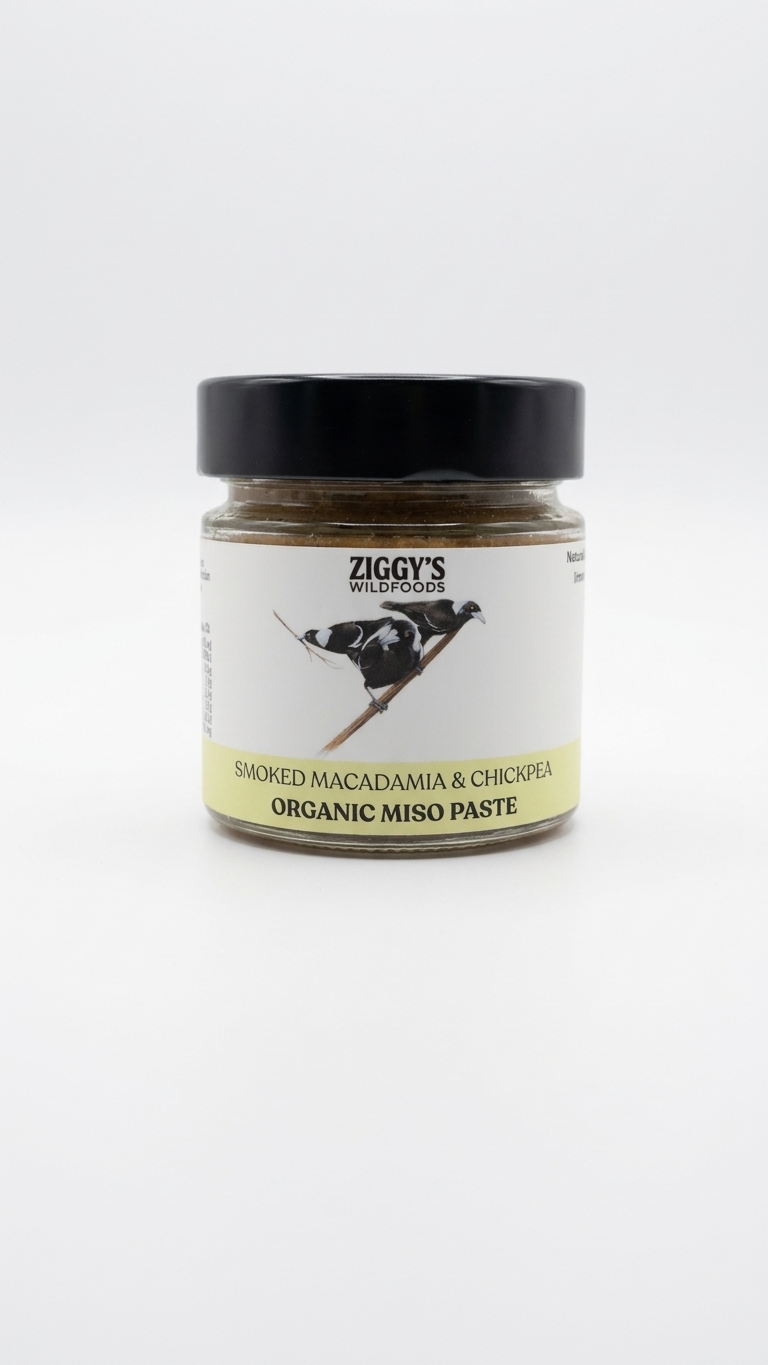 Smoked Macadamia & Chickpea Organic Miso Paste — Ziggy's Wildfoods
