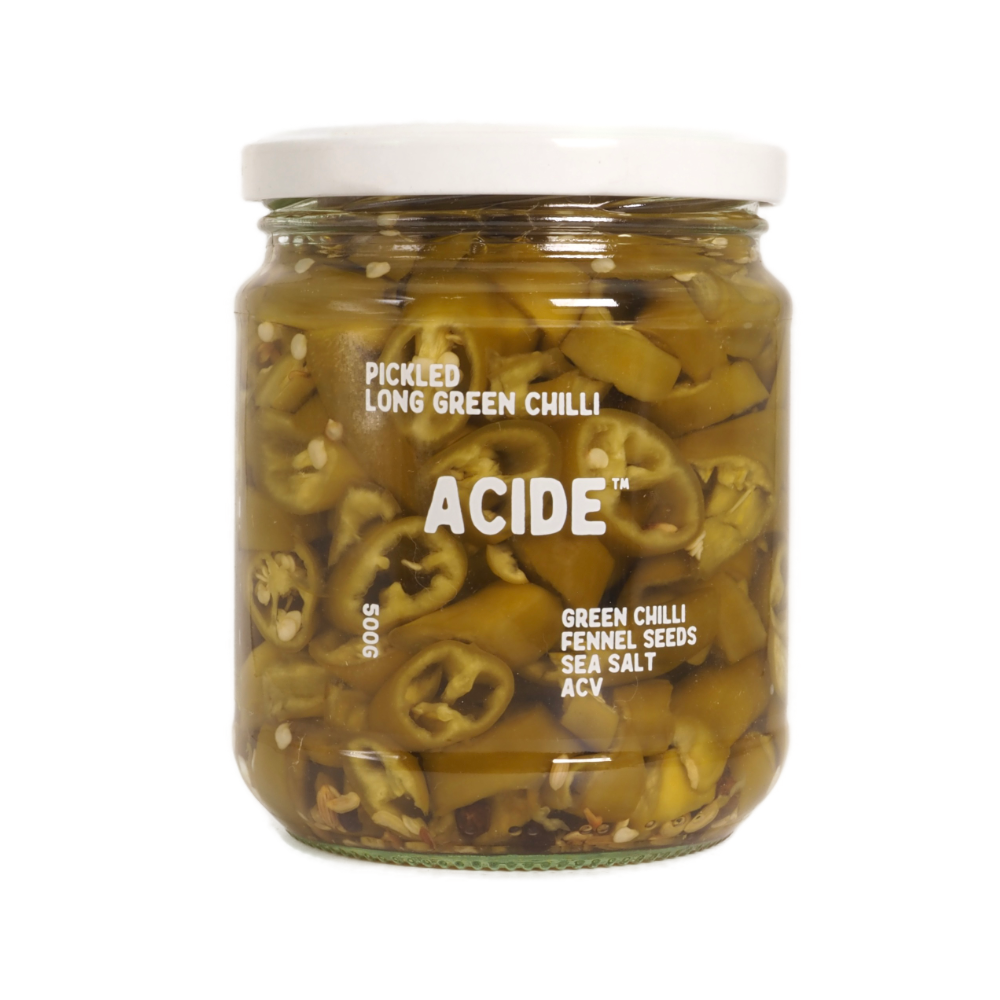 Pickled Long Green Chillis